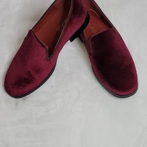 Burgundy suade boys dress loafers